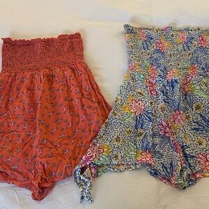 Floral Smocked Romper Set (Bundle of 2)